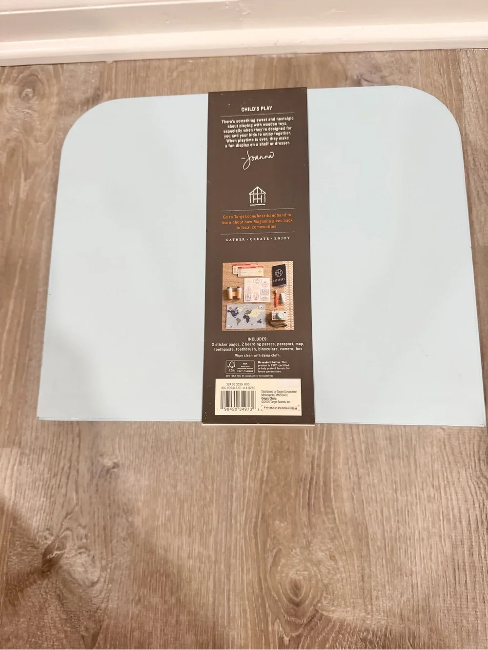 NEW Hearth & Hand Magnolia Toy Travel Kit 11 Piece Plaid Suitcase Set